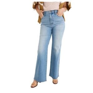 Madewell 11" High-Rise Flare Jeans Blue Caine Wash Women 33